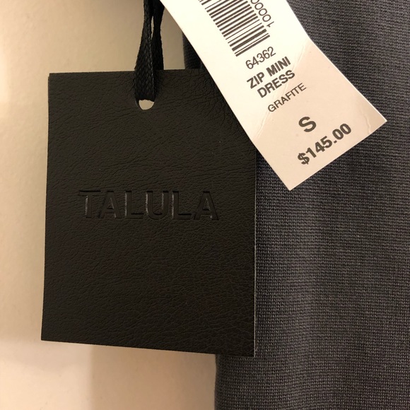 ARITZIA TALULA ZIP MINI DRESS GREY (NWT) - Picture 7 of 7